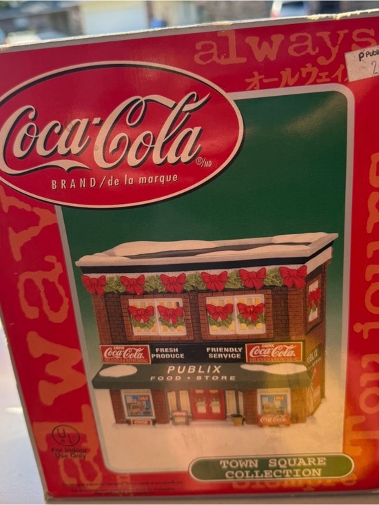 Coca Cola Other - 2000 COCA COLA CHRISTMAS TOWN SQUARE COLLECTION PUBLIX STORE WITH BOX